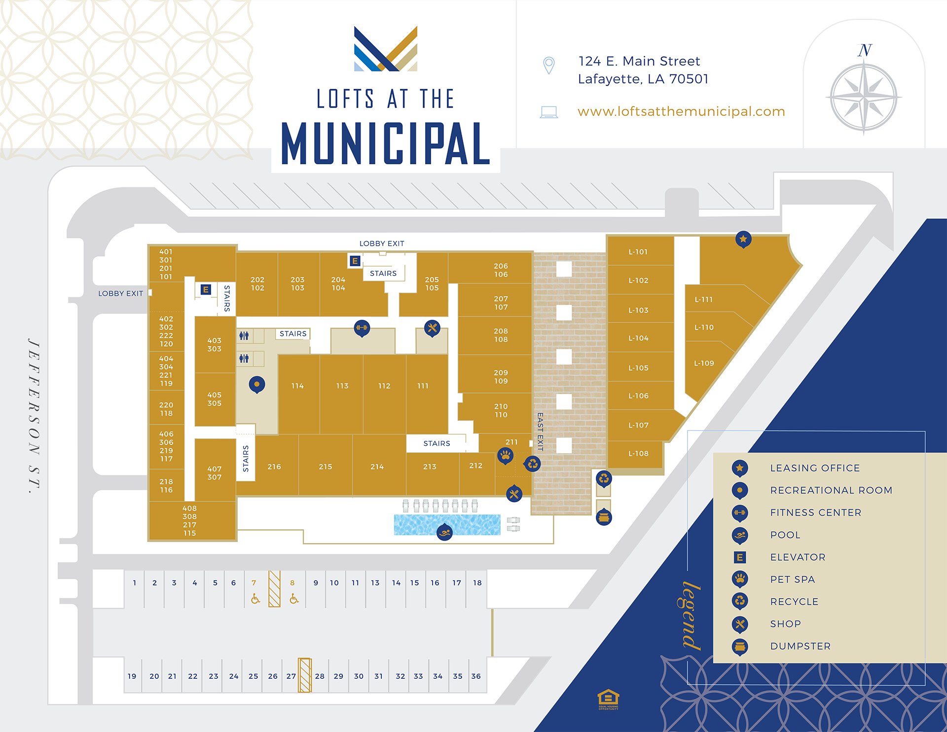 The Lofts at Municipal Community Page Sitemap Image